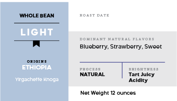 Ethiopia Yirgacheffe - Natural Konga